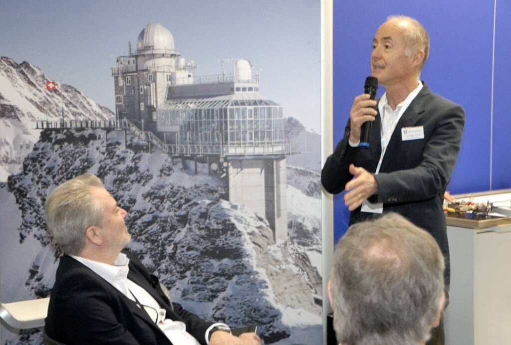CEO Vincent Arbet-Engels, PhD, launching the new Testing Laboratory