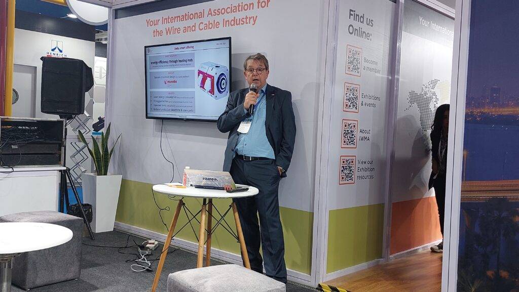 Jean-Luc Allemann, speak in the aesa wire india stand!